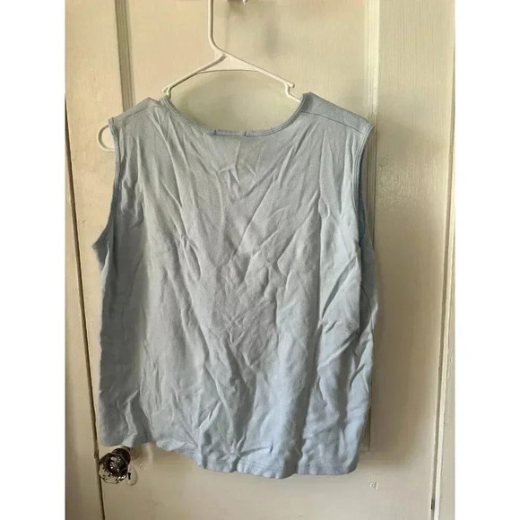 Jennifer Moore Women’s size large blue tanktop - Picture 5 of 6